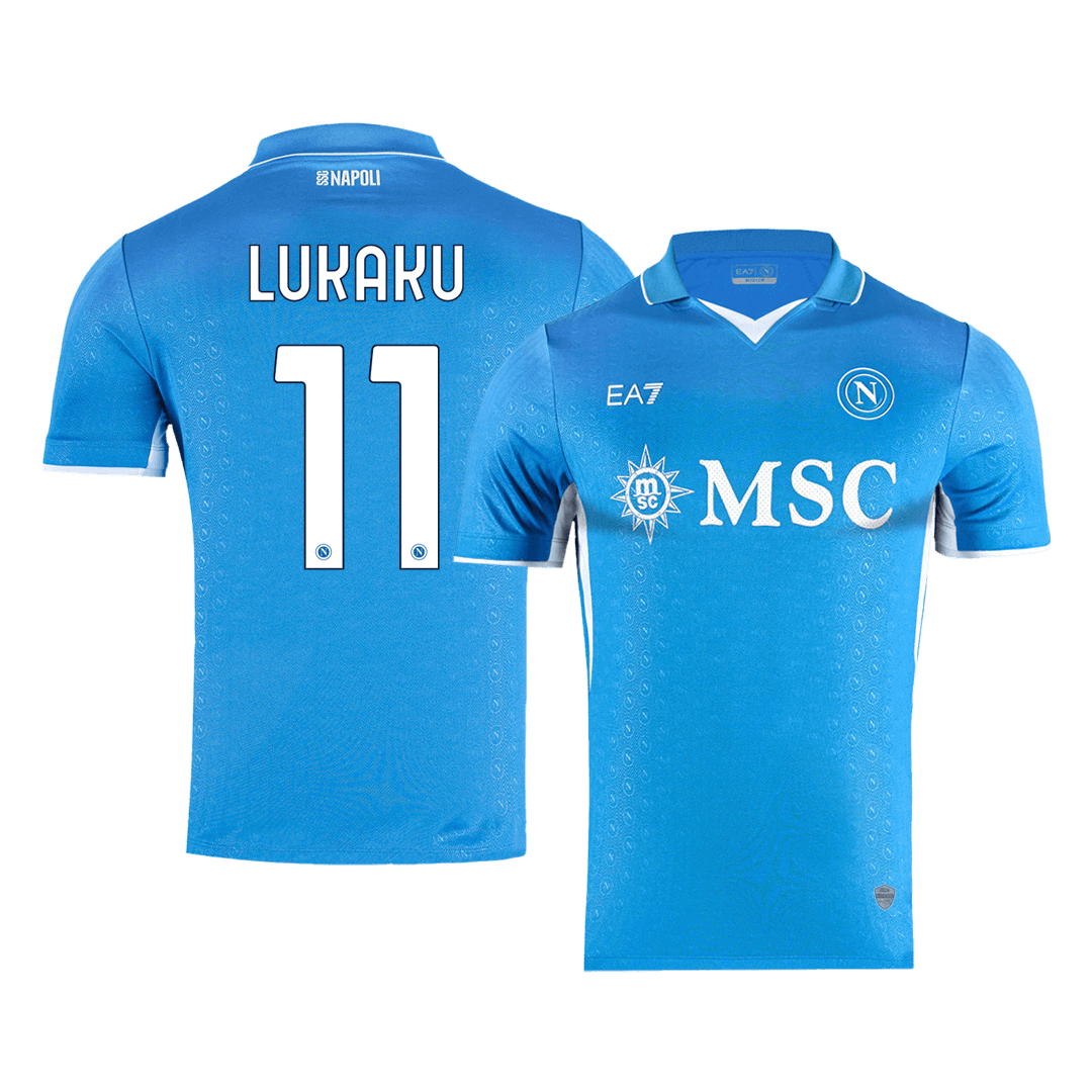 Men's Authentic LUKAKU #11 Napoli Home Soccer Jersey Shirt - Player Version - Pro Jersey Shop