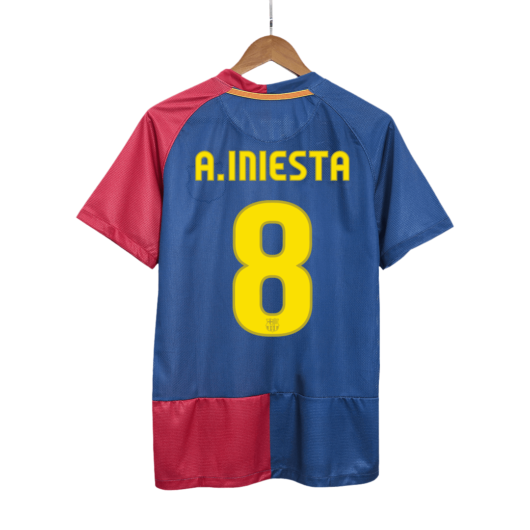 Retro 2008/09 A.INIESTA #8 Barcelona Home Soccer Jersey - Pro Jersey Shop