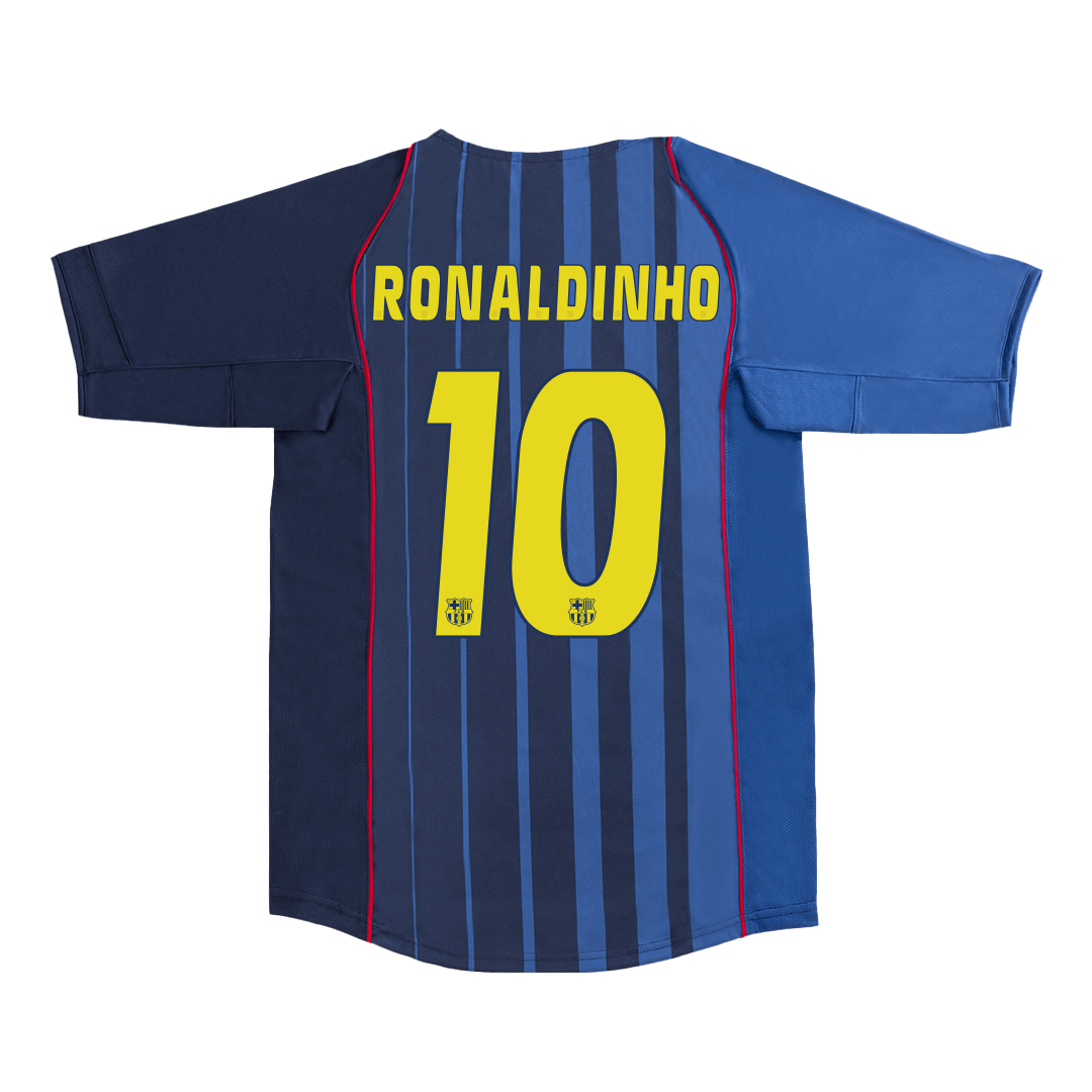 Retro 2004/05 RONALDINHO #10 Barcelona Away Soccer Jersey - Pro Jersey Shop