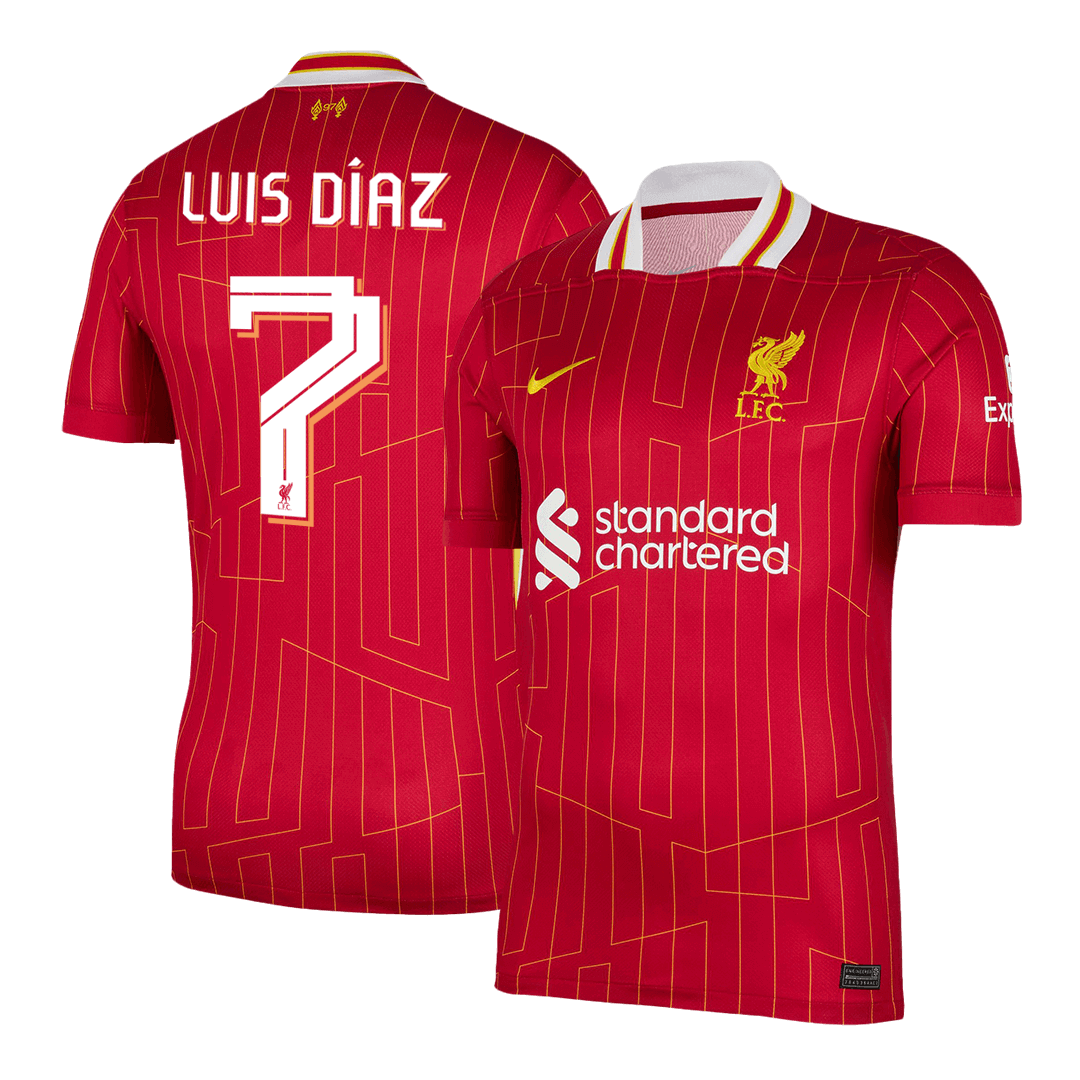 Liverpool LUIS DÍAZ #7 Home Soccer Fan Jersey UCL - Pro Jersey Shop