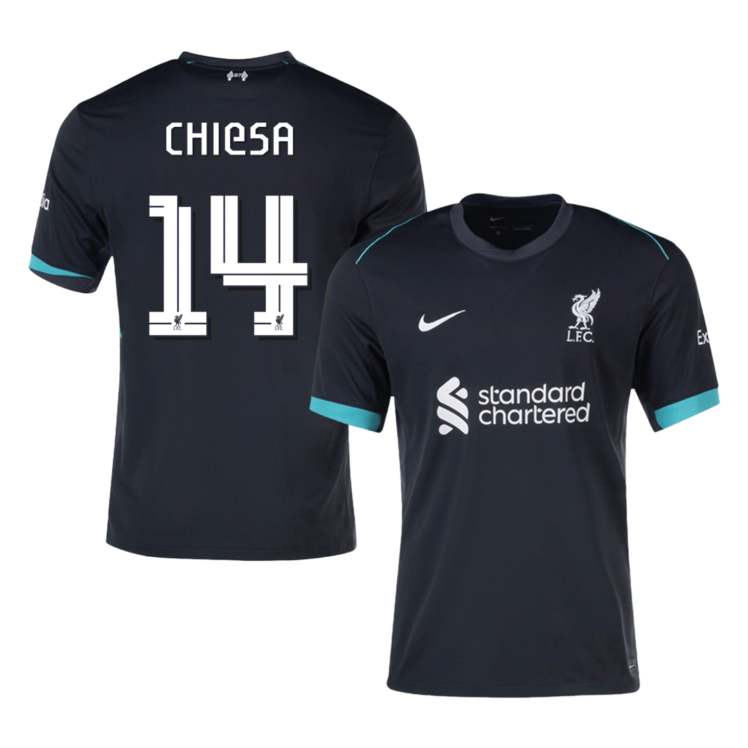 Liverpool CHIESA #14 Away Soccer Fan Jersey UCL - Pro Jersey Shop