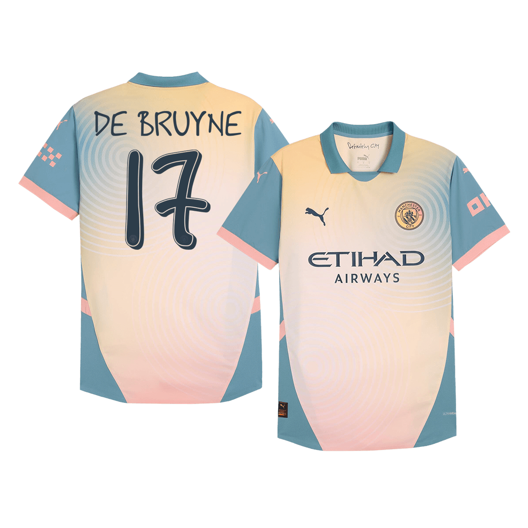 Manchester City DE BRUYNE #17 Fourth Away Soccer Match Jersey - Pro Jersey Shop