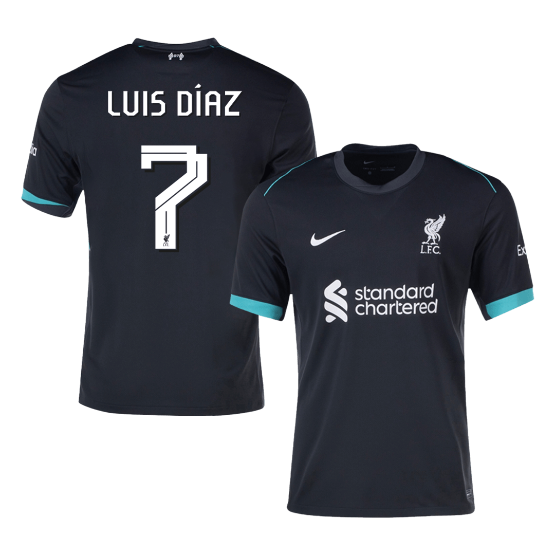 Liverpool LUIS DÍAZ #7 Away Soccer Fan Jersey UCL - Pro Jersey Shop