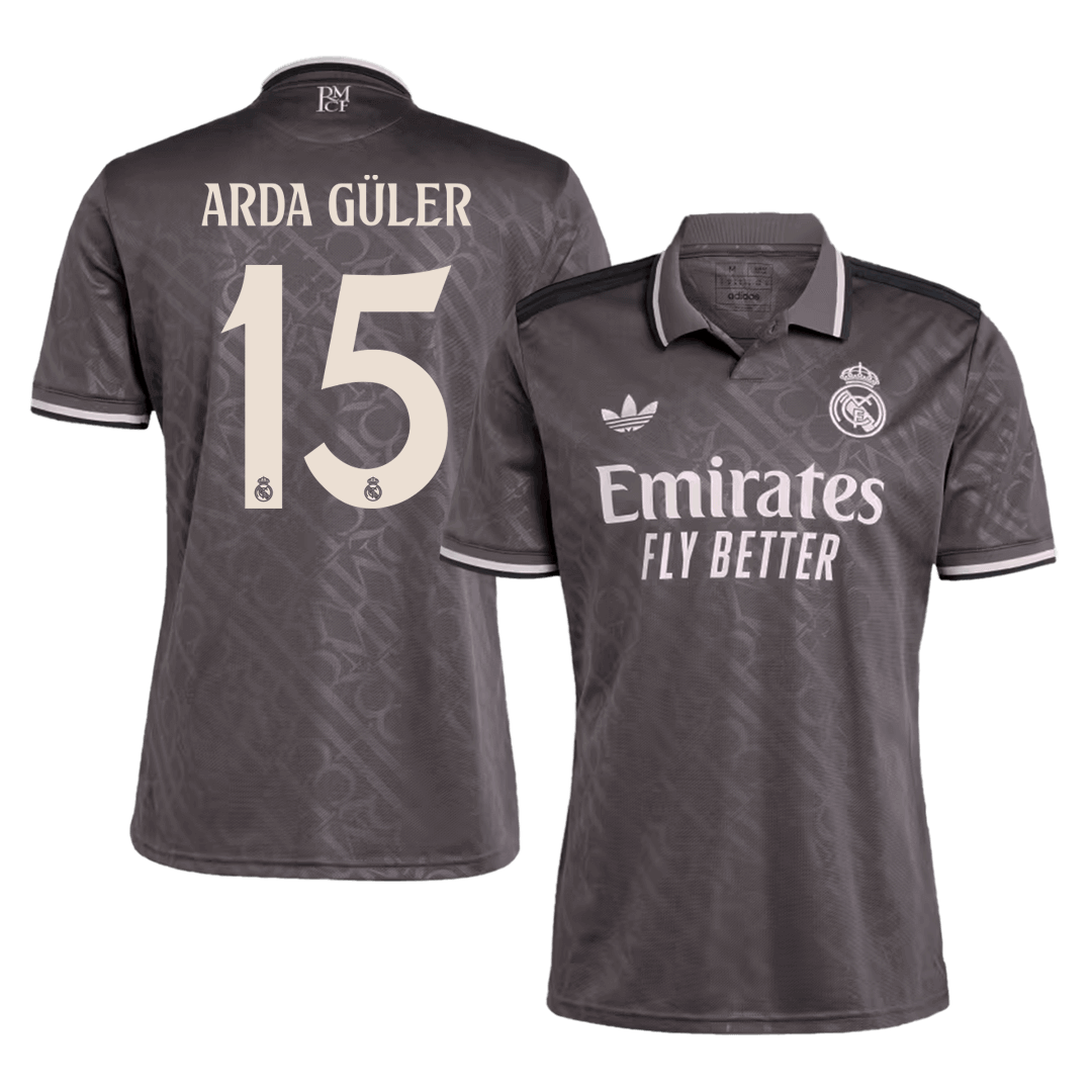 Premium Quality Men's ARDA GÜLER #15 Real Madrid Third Away Soccer Jersey Shirt - Fan Version - Pro Jersey Shop