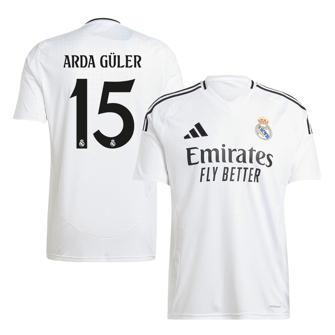 Real Madrid ARDA GÜLER #15 Home Soccer Fan Jersey - Pro Jersey Shop