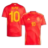 Premium Quality Men's OLMO #10 Spain Home Soccer Jersey Shirt Euro 2024 - Fan Version - Pro Jersey Shop