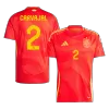 Premium Quality Men's CARVAJAL #2 Spain Home Soccer Jersey Shirt Euro 2024 - Fan Version - Pro Jersey Shop