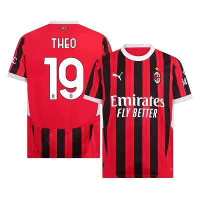 Men's THEO #19 AC Milan Home Soccer Jersey Shirt 2024/25 - Fan Version - Pro Jersey Shop