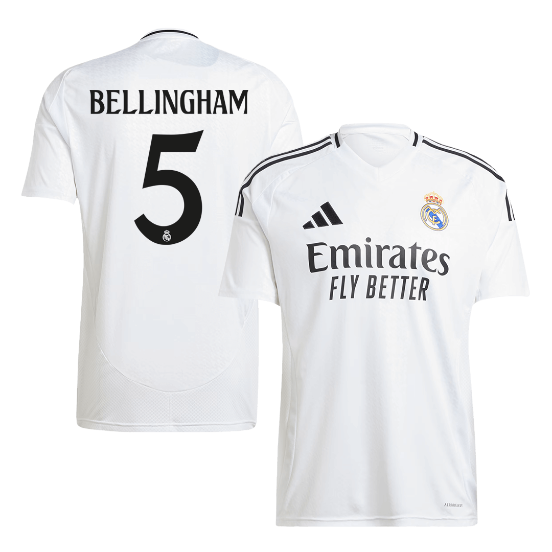Real Madrid BELLINGHAM #5 Home Soccer Fan Jersey - Pro Jersey Shop