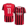 UCL Men's Authentic PULISIC #11 AC Milan Home Soccer Jersey Shirt 2024/25 - Player Version - Pro Jersey Shop