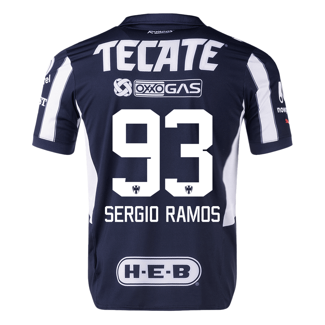 Men's Authentic SERGIO RAMOS #93 Monterrey Home Soccer Jersey Shirt - Player Version - Pro Jersey Shop