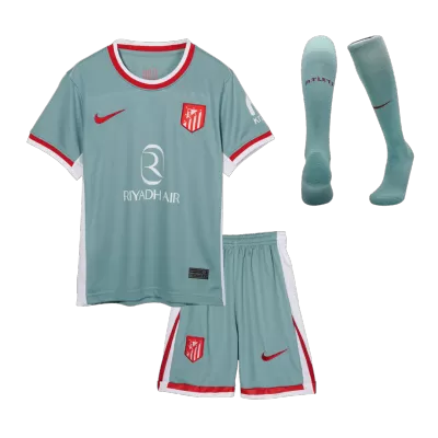 Kids Atletico Madrid Away Soccer Jersey Whole Kit (Jersey+Shorts+Socks) 2024/25 - Pro Jersey Shop