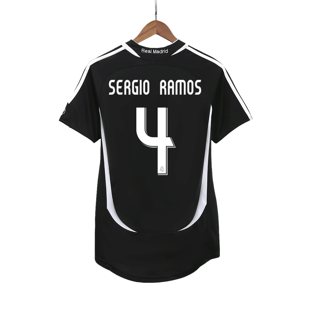 Retro 2006/07 SERGIO RAMOS #4 Real Madrid Away Soccer Jersey - Pro Jersey Shop