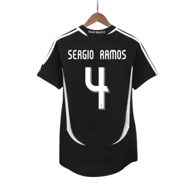 Men's Retro 2006/07 SERGIO RAMOS #4 Real Madrid Away Soccer Jersey Shirt - Pro Jersey Shop