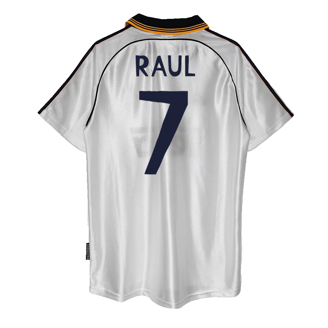 Retro 1999/00 RAUL #7 Real Madrid Home Soccer Jersey - Pro Jersey Shop