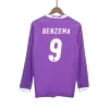 Men's Retro 2016/17 Replica BENZEMA #9 Real Madrid Away Long Sleeves Soccer Jersey Shirt - Pro Jersey Shop