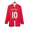 Men's Retro 2007/08 Replica ROONEY #10 Manchester United Home Long Sleeves Soccer Jersey Shirt - Pro Jersey Shop