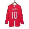 UCL Men's Retro 2007/08 Replica ROONEY #10 Manchester United Home Long Sleeves Soccer Jersey Shirt - Pro Jersey Shop