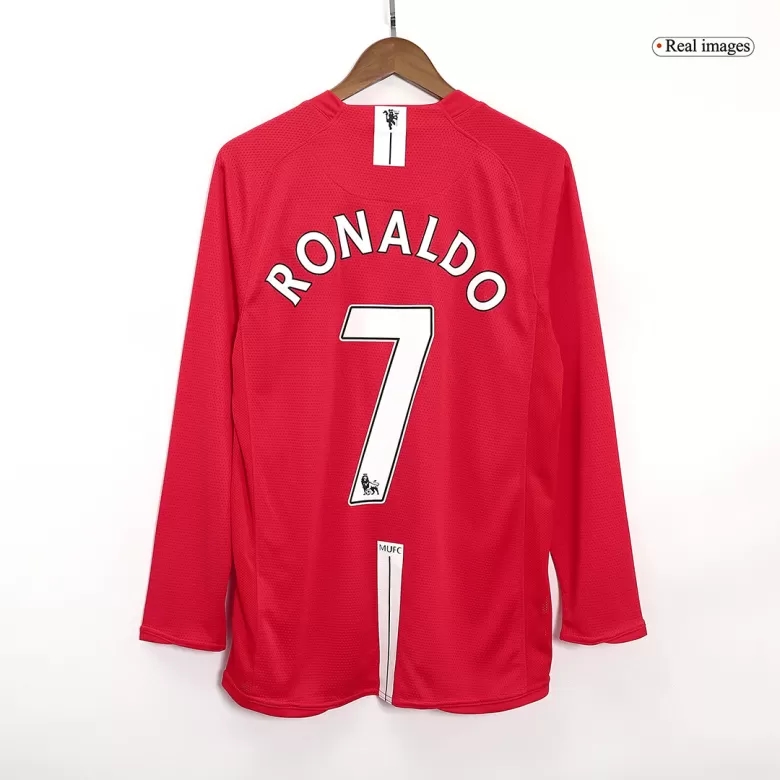 Retro 2007/08 RONALDO #7 Manchester United Home Long Sleeves Soccer Jersey - Pro Jersey Shop