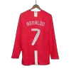 UCL Men's Retro 2007/08 Replica RONALDO #7 Manchester United Home Long Sleeves Soccer Jersey Shirt - Pro Jersey Shop