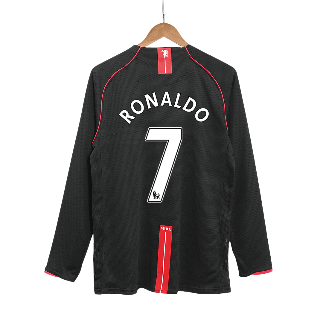 Retro 2007/08 RONALDO #7 Manchester United Away Long Sleeves Soccer Jersey - Pro Jersey Shop