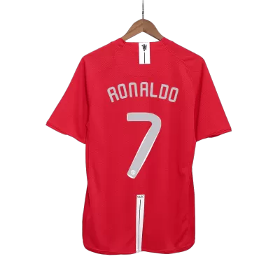 UCL Men's Retro 2007/08 RONALDO #7 Manchester United Home Soccer Jersey Shirt - Pro Jersey Shop