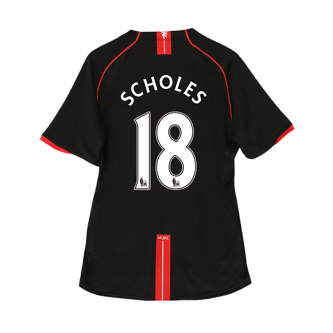 Retro 2007/08 SCHOLES #18 Manchester United Away Soccer Jersey - Pro Jersey Shop