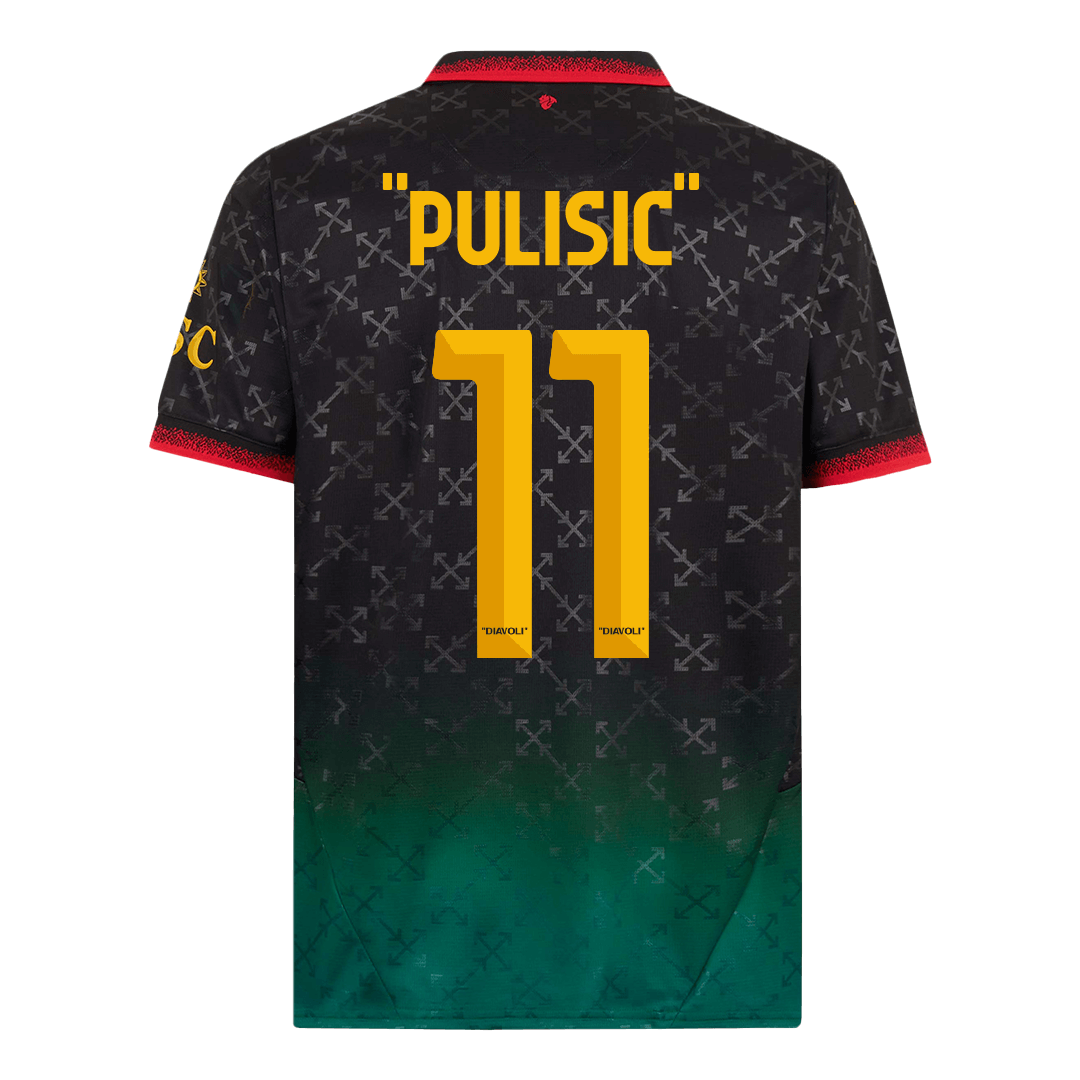 Men's "PULISIC" #11 AC Milan Fourth Away Soccer Jersey Shirt - Fan Version - Pro Jersey Shop