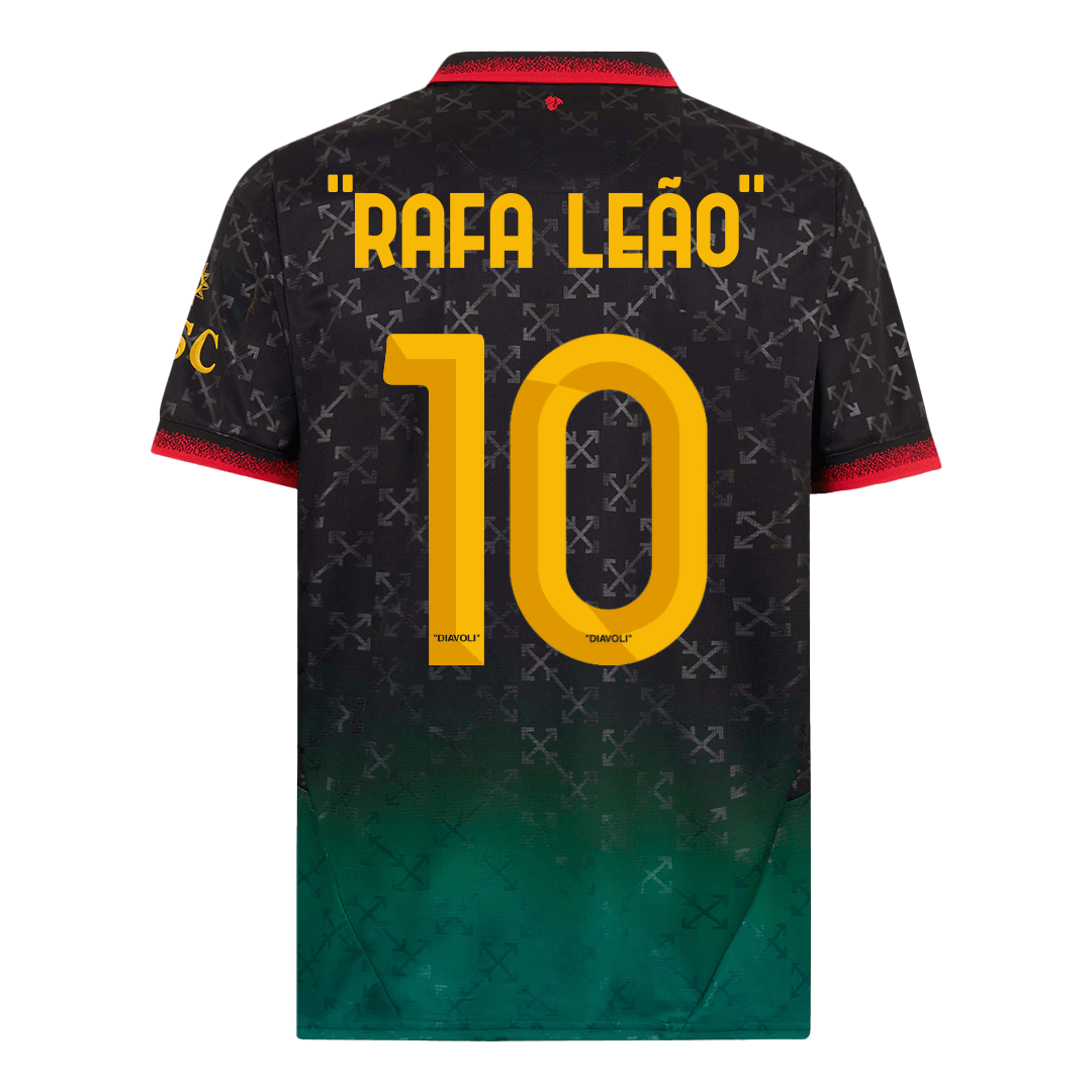 Men's "RAFA LEÃO" #10 AC Milan Fourth Away Soccer Jersey Shirt - Fan Version - Pro Jersey Shop