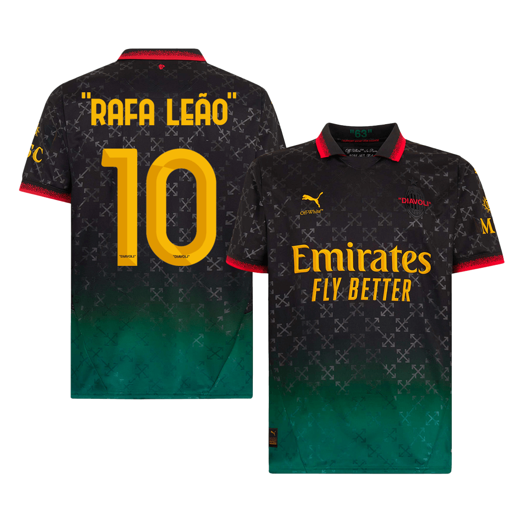 Men's "RAFA LEÃO" #10 AC Milan Fourth Away Soccer Jersey Shirt - Fan Version - Pro Jersey Shop
