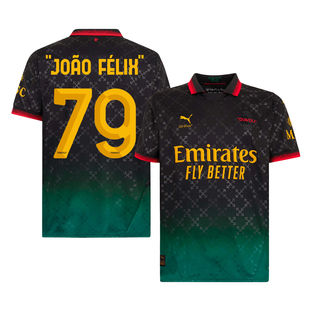 Men's "JOÃO FÉLIX" #79 AC Milan Fourth Away Soccer Jersey Shirt - Fan Version - Pro Jersey Shop