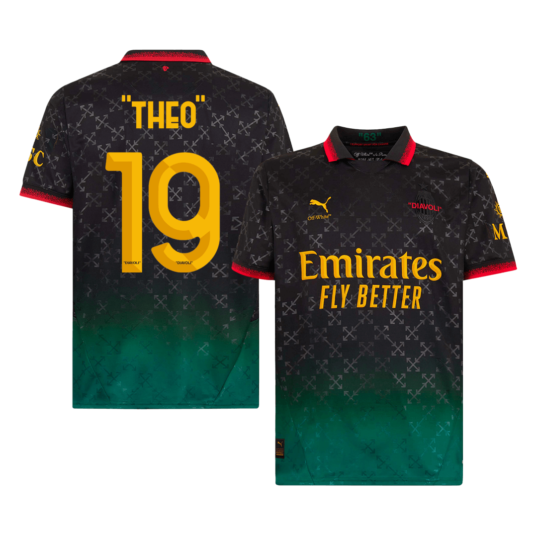 Men's "THEO" #19 AC Milan Fourth Away Soccer Jersey Shirt - Fan Version - Pro Jersey Shop