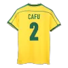 Men's Retro 1998 World Cup CAFU #2 Brazil Home Soccer Jersey Shirt - Pro Jersey Shop