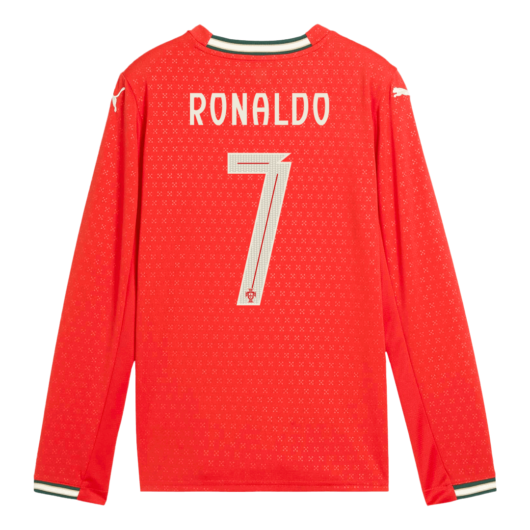 Portugal RONALDO #7 Home Soccer Long Sleeves Jersey Replica 2025 - Pro Jersey Shop