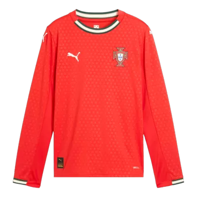 Men's Portugal Home Long Sleeves Soccer Jersey Shirt 2025 - Fan Version - Pro Jersey Shop