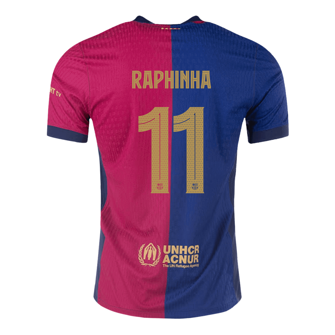 Barcelona RAPHINHA #11 Home Soccer Match Jersey UCL - Pro Jersey Shop
