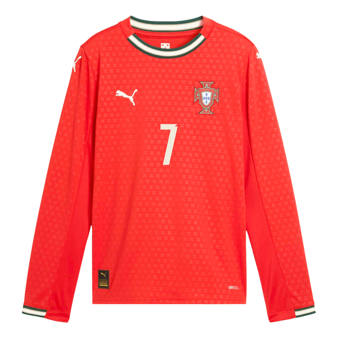 Portugal RONALDO #7 Home Soccer Long Sleeves Jersey Replica 2025 - Pro Jersey Shop