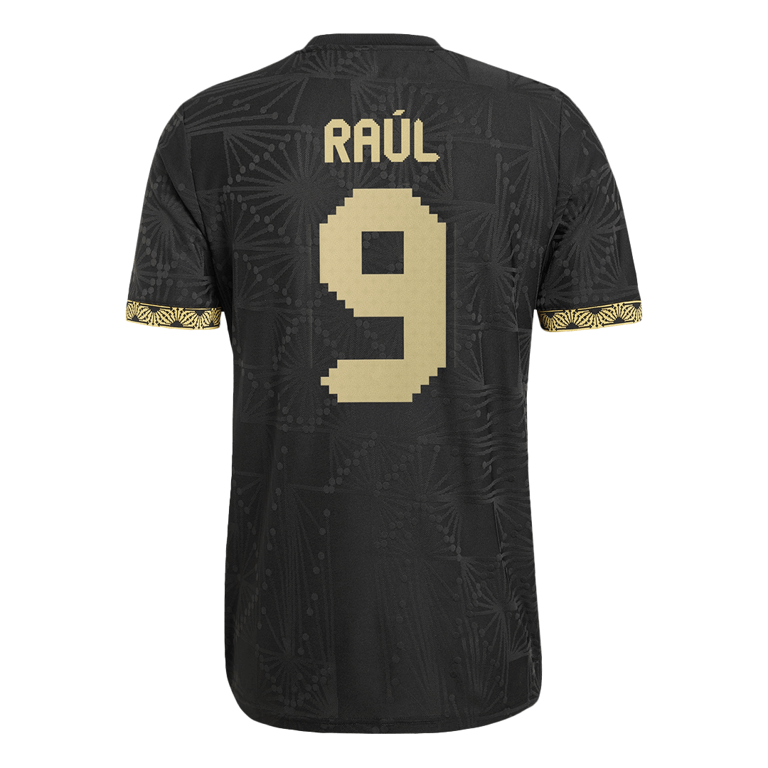 Men's Authentic RAÚL #9 Mexico Gold Cup Third Away Soccer Jersey Shirt 2025 - Player Version - Pro Jersey Shop