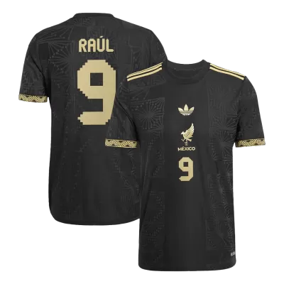 Men's Authentic RAÚL #9 Mexico Gold Cup Third Away Soccer Jersey Shirt 2025 - Player Version - Pro Jersey Shop