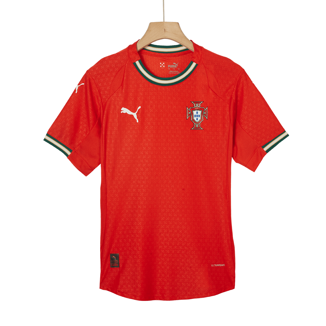 Men's Authentic Portugal Home Soccer Jersey Shirt 2025 - Player Version - Pro Jersey Shop