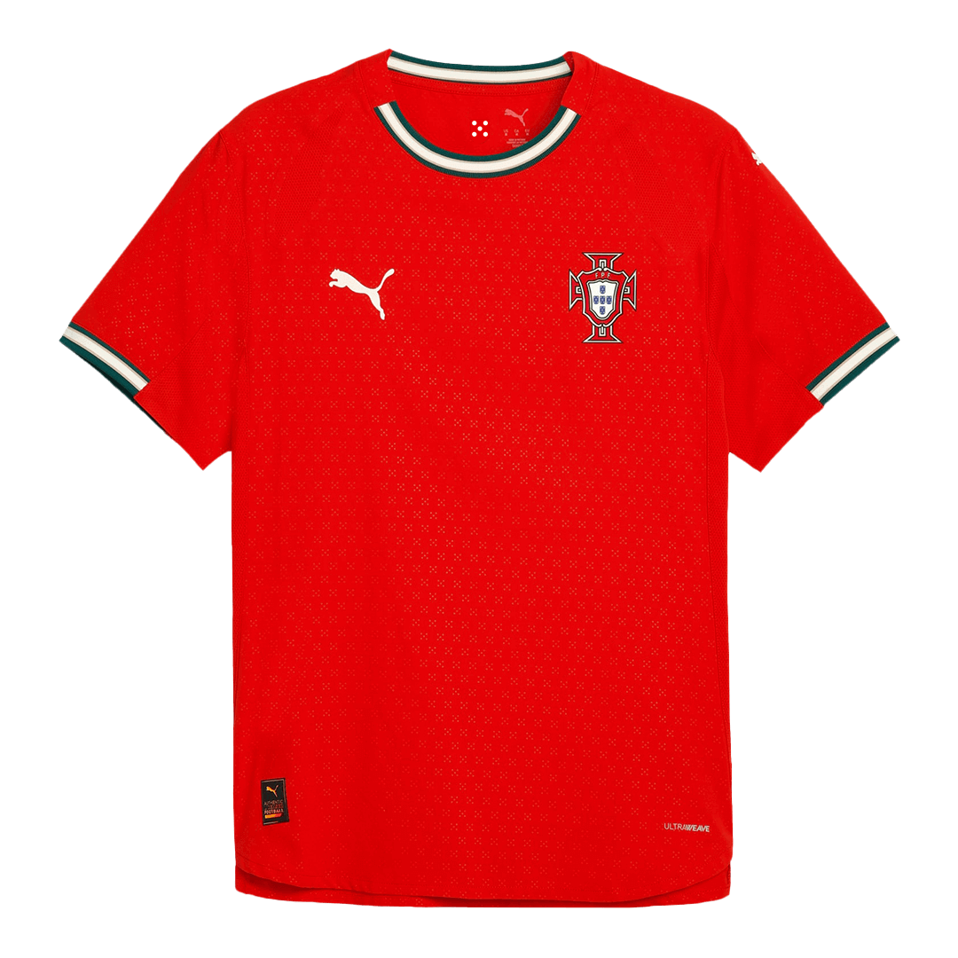 Men's Authentic Portugal Home Soccer Jersey Shirt 2025 - Player Version - Pro Jersey Shop