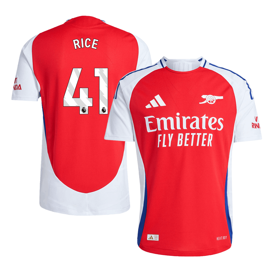 Arsenal RICE #41 Home Soccer Match Jersey - Pro Jersey Shop