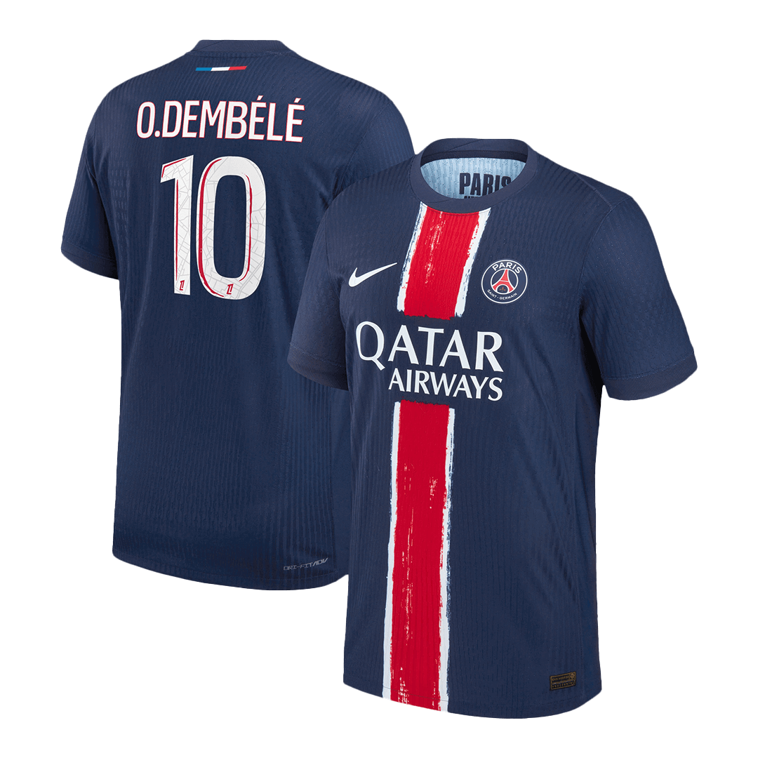 PSG O.DEMBÉLÉ #10 Home Soccer Match Jersey - Pro Jersey Shop