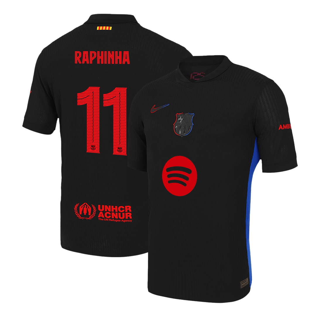 Barcelona RAPHINHA #11 Away Soccer Match Jersey - Pro Jersey Shop