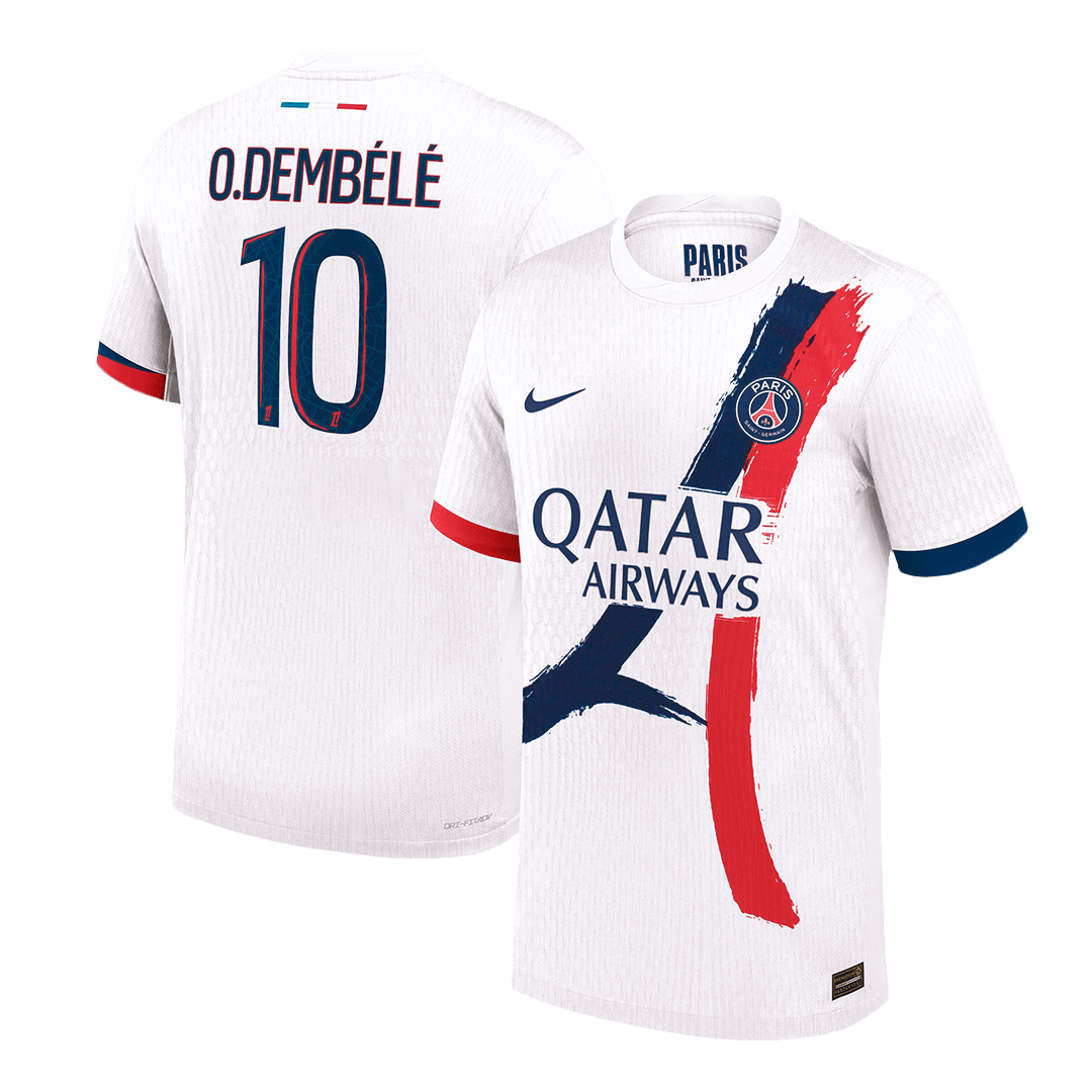 PSG O.DEMBÉLÉ #10 Away Soccer Match Jersey 2025/26 - Pro Jersey Shop