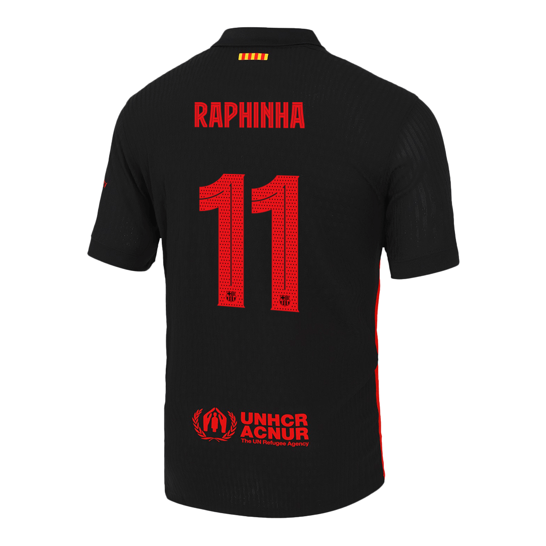 Barcelona RAPHINHA #11 Away Soccer Match Jersey - Pro Jersey Shop