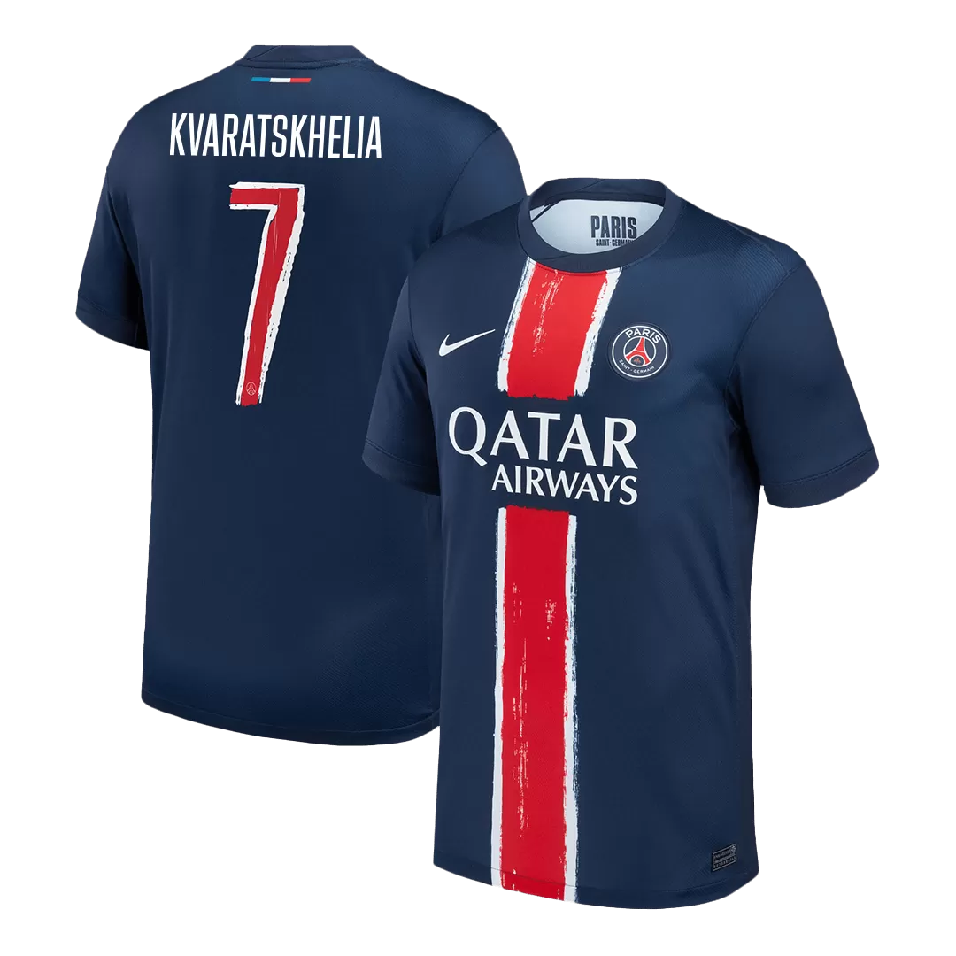 UCL Men's KVARATSKHELIA #7 PSG Home Soccer Jersey Shirt 2024/25 - Fan Version - Pro Jersey Shop
