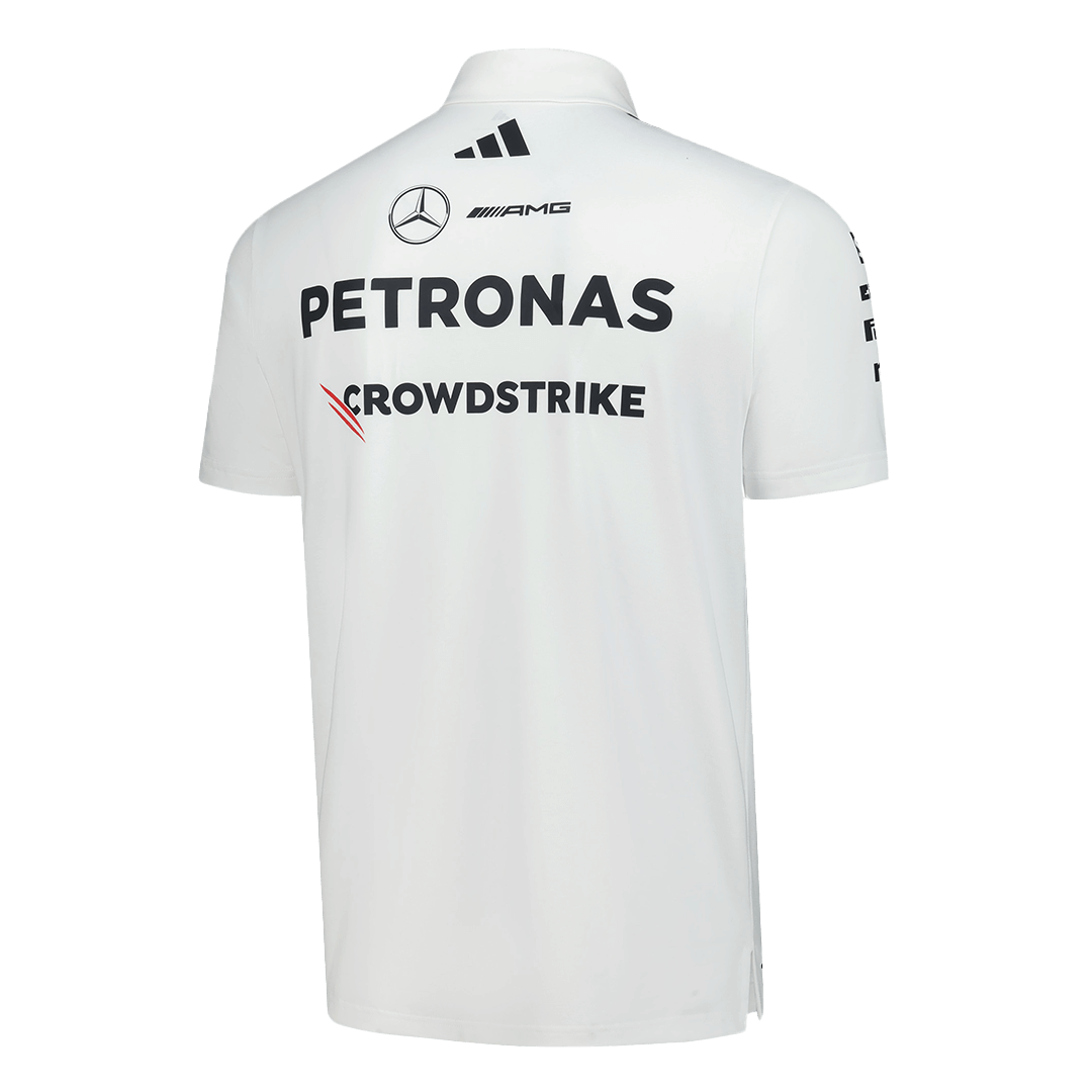 Men's Mercedes AMG Petronas F1 Team Polo 2025 - White - Pro Jersey Shop