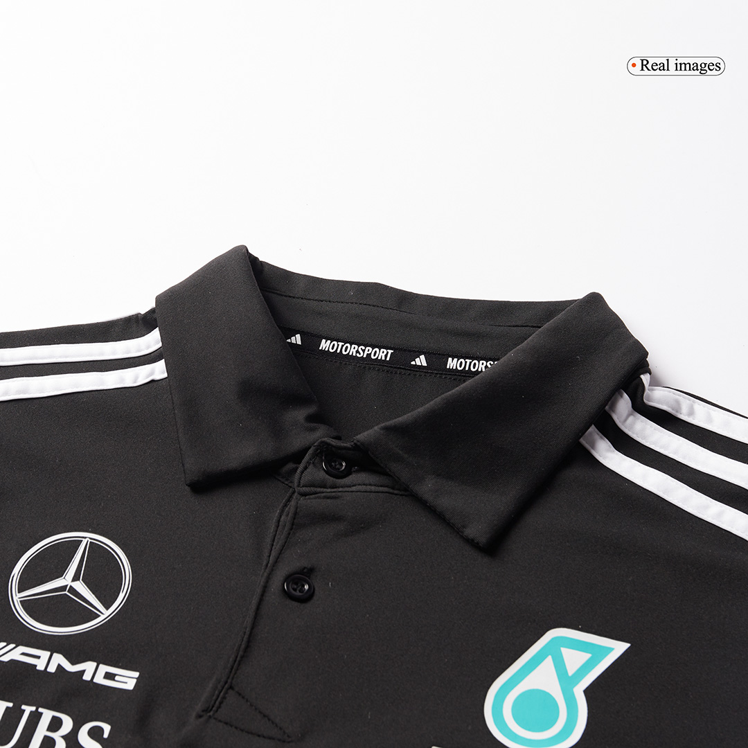 Men's Mercedes AMG Petronas F1 Team Polo 2025 - Black - Pro Jersey Shop