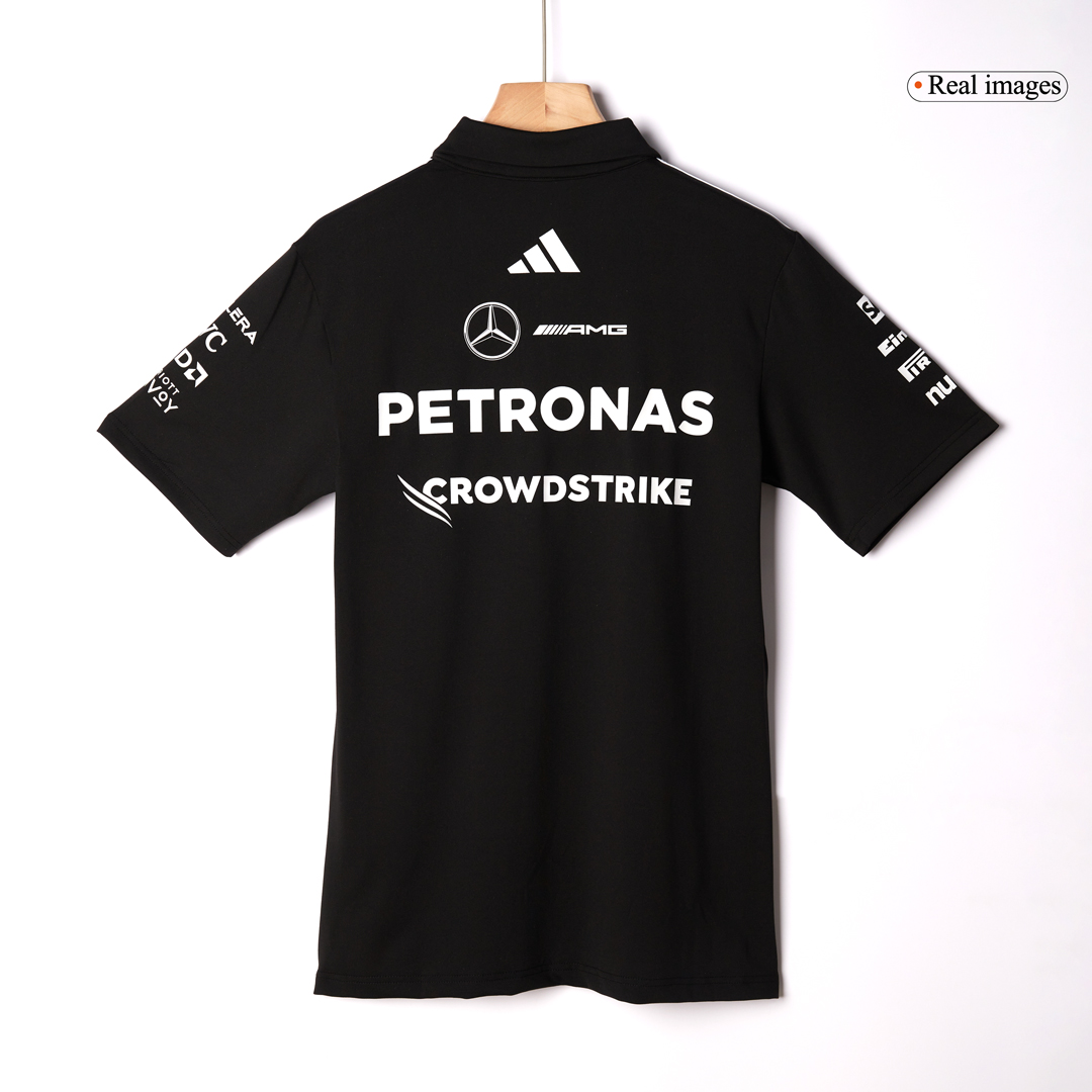 Men's Mercedes AMG Petronas F1 Team Polo 2025 - Black - Pro Jersey Shop